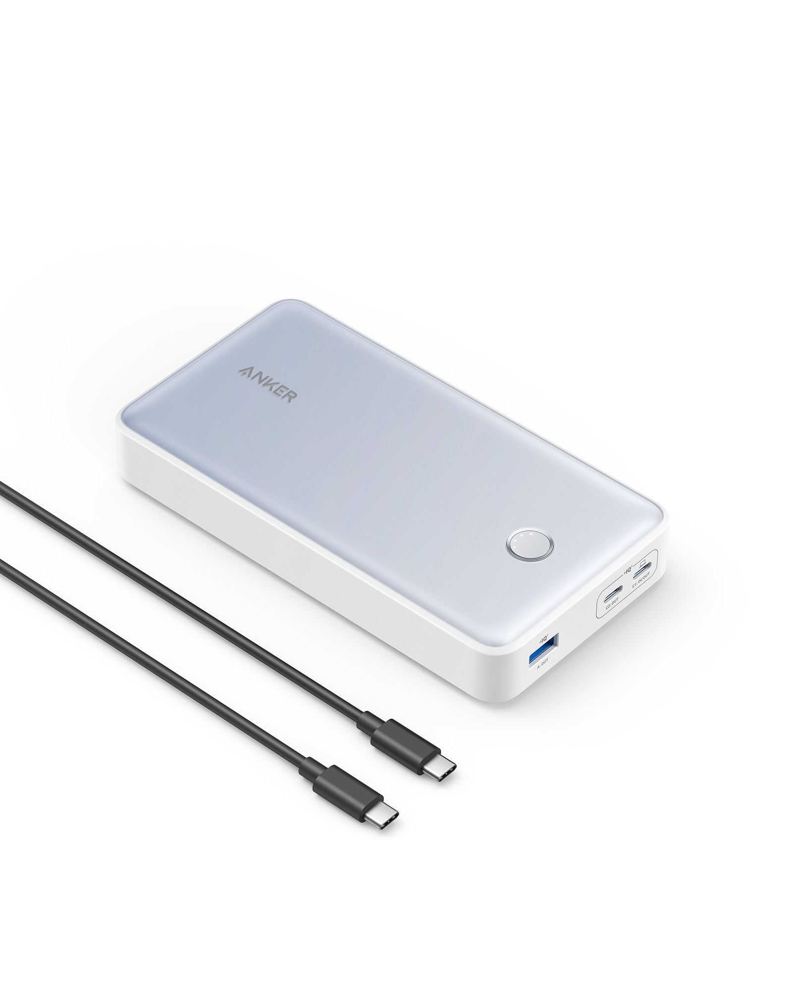 Anker 537 Power Bank (PowerCore 24K for Laptop) White