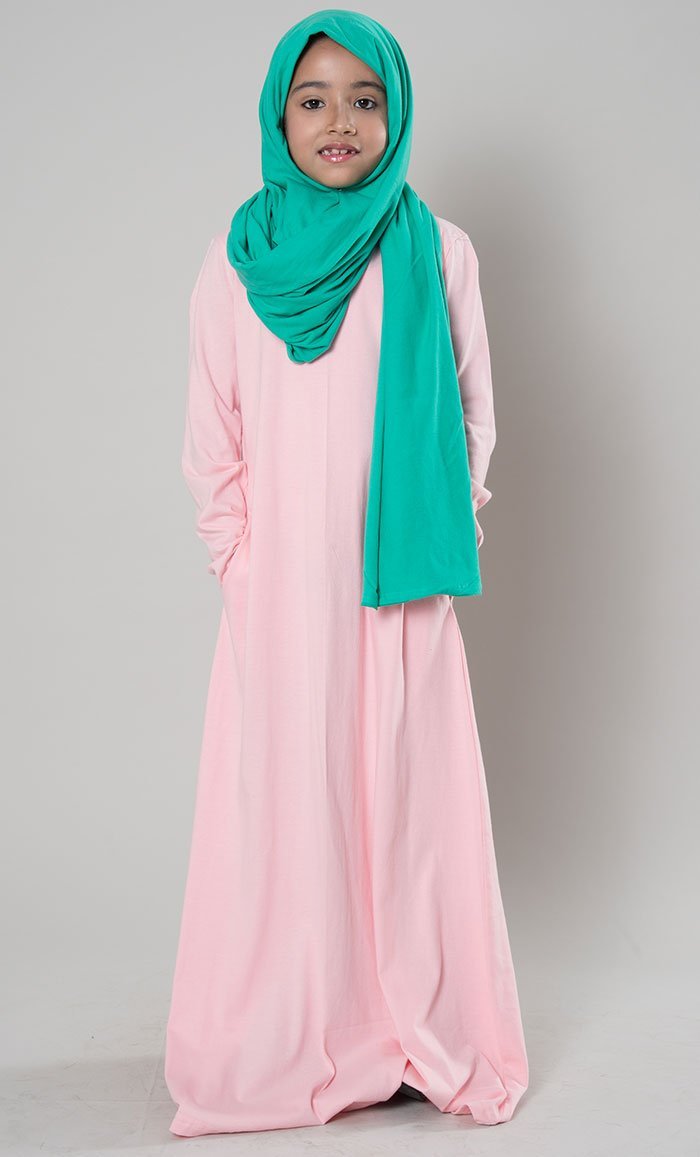 Basic Jersey Abaya Dress - Women