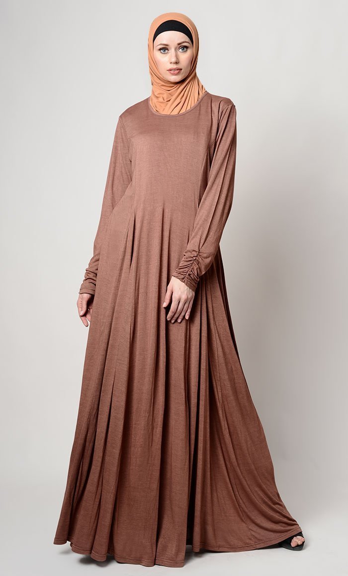 Casual Wear Fully Covered Muslimah Abaya Dress