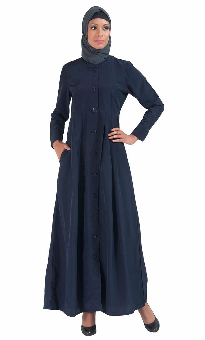 High Neck Side pockets Kashibo Abaya/ Jilbab