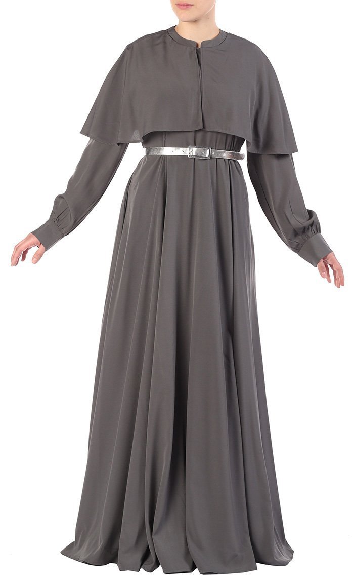 Cape Style Abaya Dress