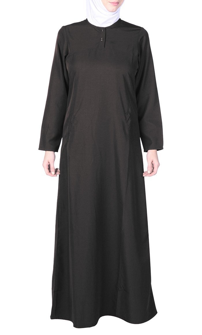 Casual Everyday Comfortable Amatullah Abaya Dress - Navy