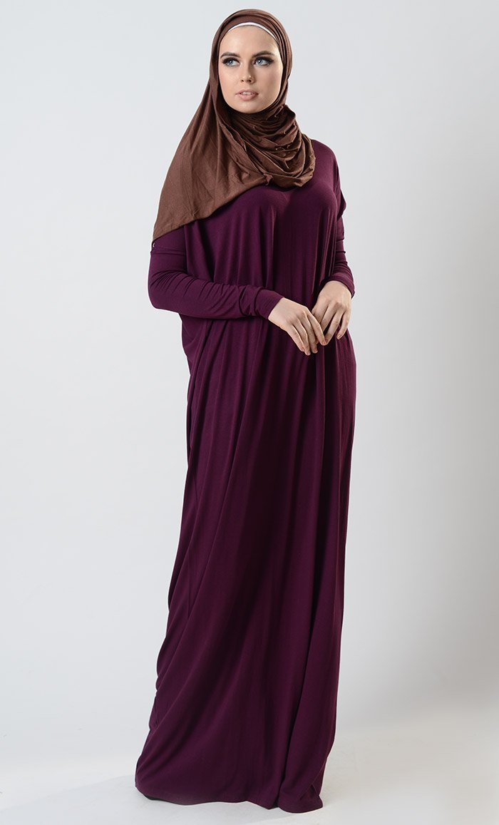 Batwing Sleeves Kaftan Style Abaya Dress