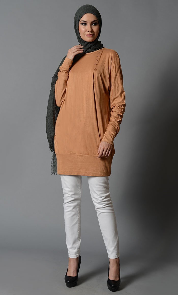 Honey Sand Jersey Short Tunic