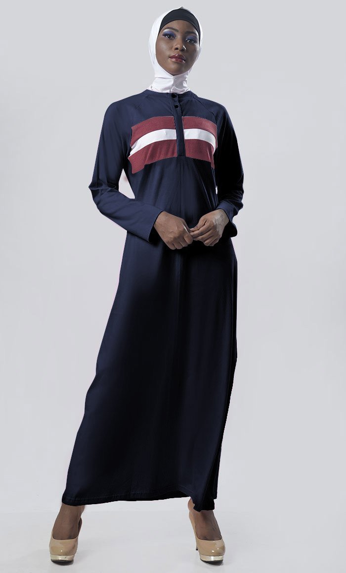 Everyday Jersey Sportswear Abaya Dress