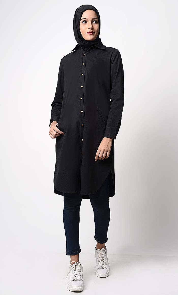 Solid Twill Everyday Tunic