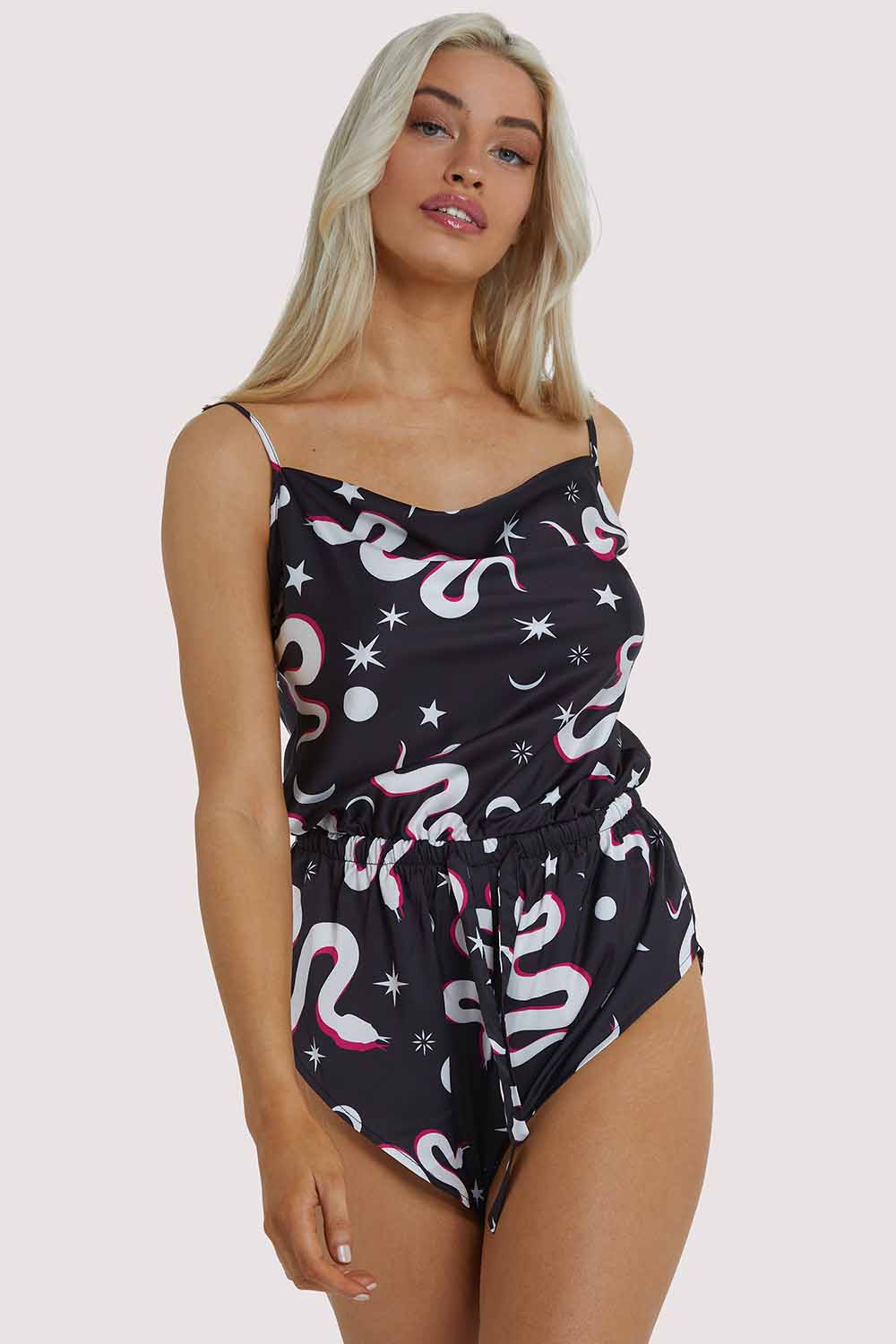 Black Moon Snake Playsuit