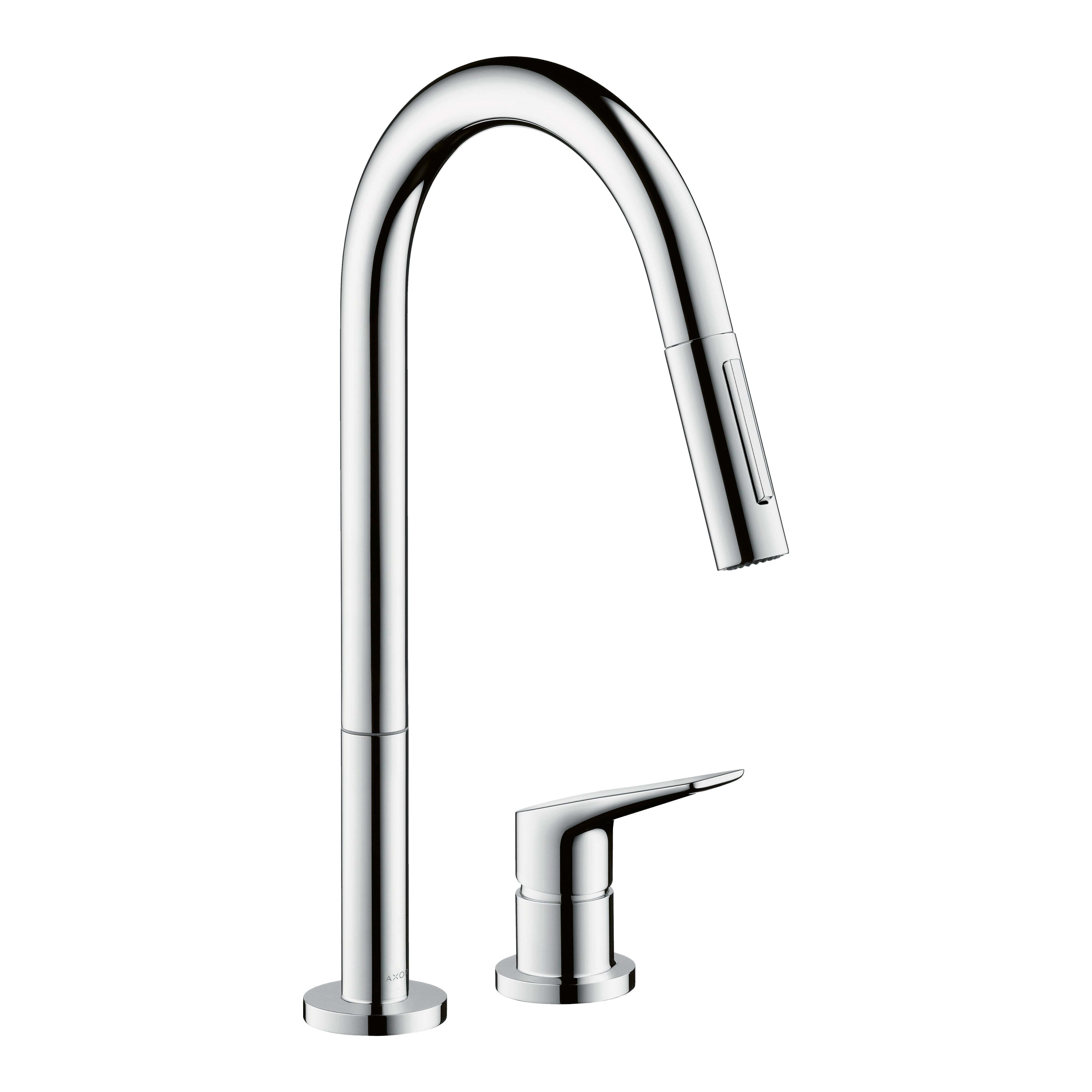 AXOR Citterio M 2-Hole Single-Handle Kitchen Faucet 2-Spray Pull-Down, 1.75 GPM