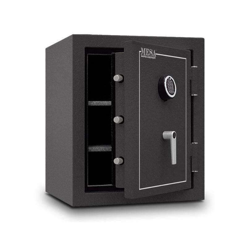 Mesa Safe Company Burglary and Fire Safe with Electronic Lock - Hammered Gray