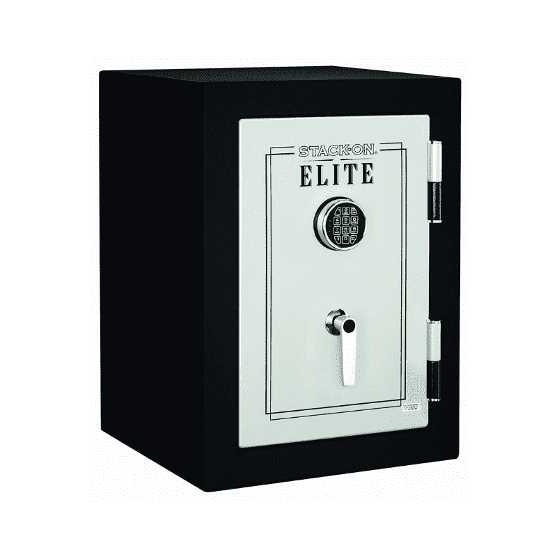 Stack-On Executive Fire Safe with Electronic Lock - Matte Black/Silver