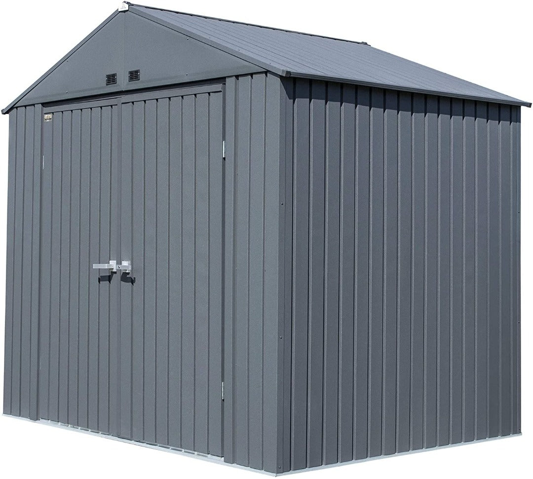 Arrow Shed 8' x 6' Elite Steel Storage Shed with Lockable Doors