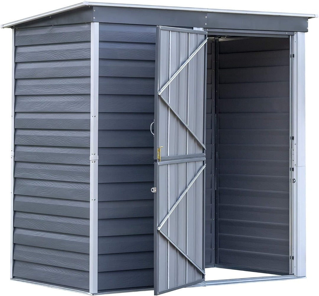 Arrow Shed-in-a-Box Compact Galvanized Steel Storage Shed with Pent Roof