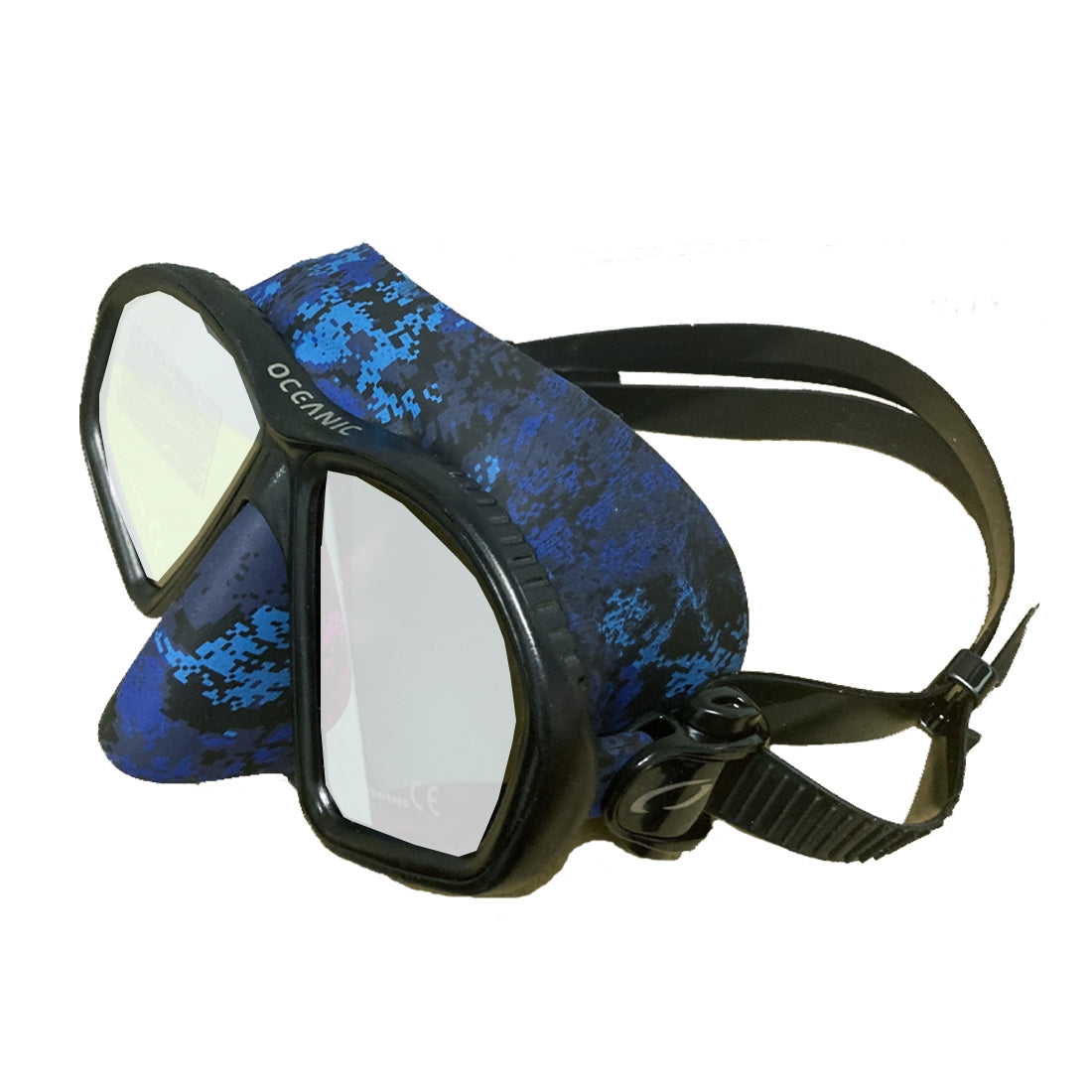 Oceanic Predator Blue Camo Scuba Diving Freediving Mask