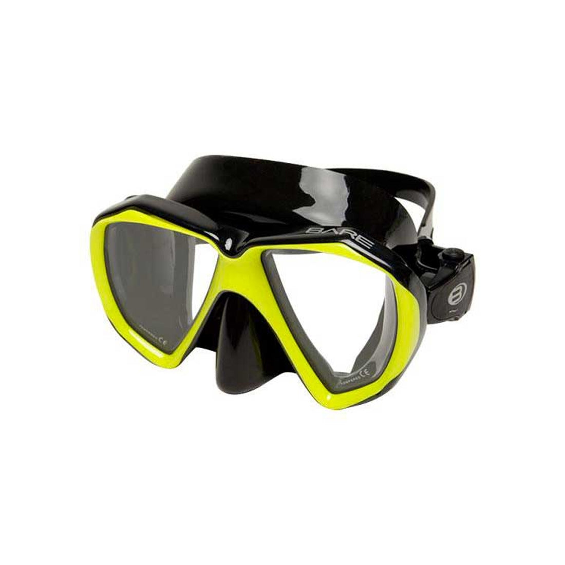 Bare Sport Duo B Low Volume Scuba Diving Mask - Yellow