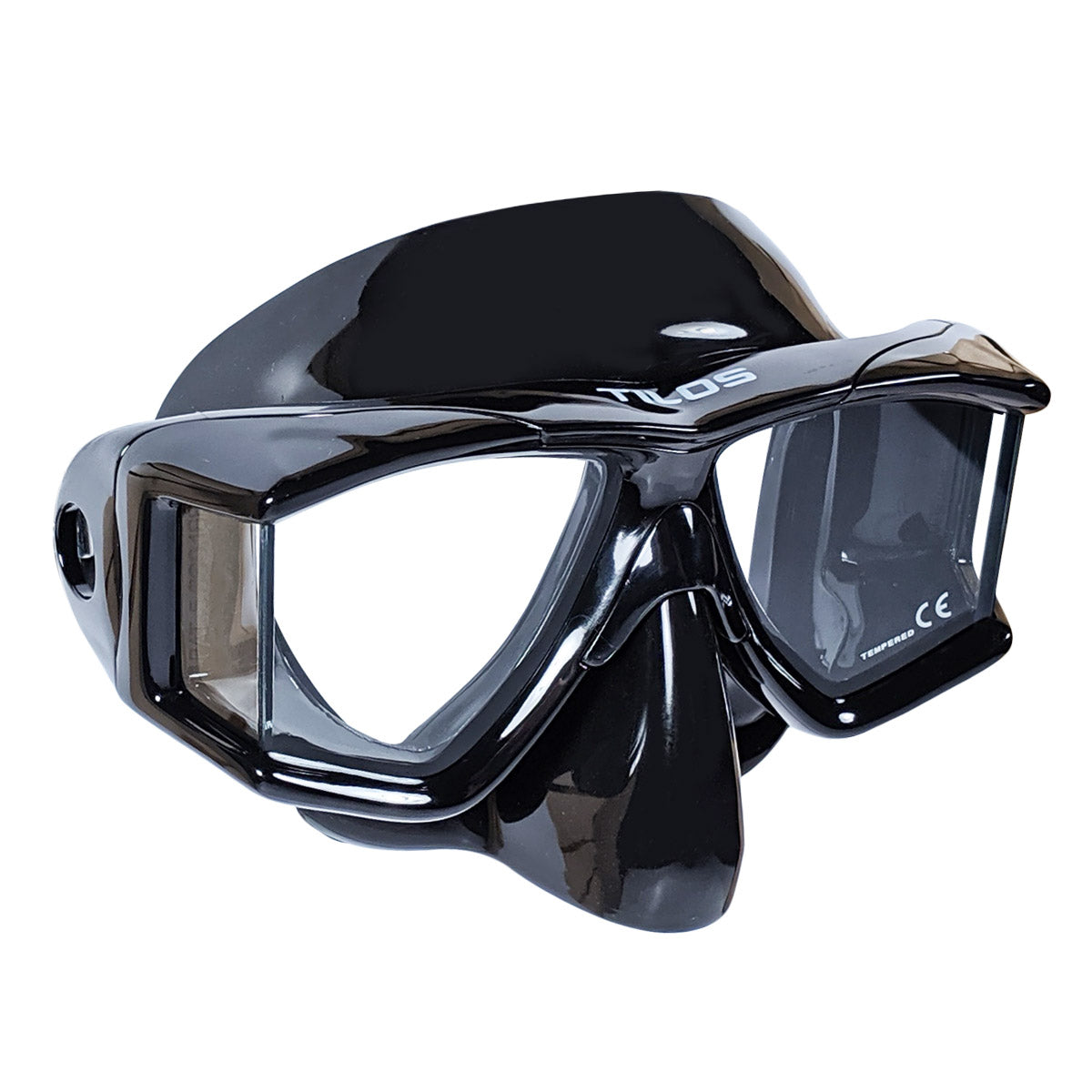 Tilos Panoramic 4 Window Scuba Diving Mask w/ Nose Purge