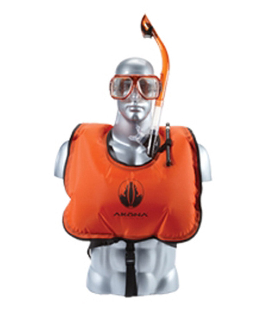 Akona Adult Snorkel Snorkeling Inflatable Adjustable Vest