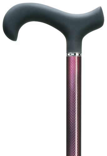 Men's Red Mesh Carbon Fiber Cane