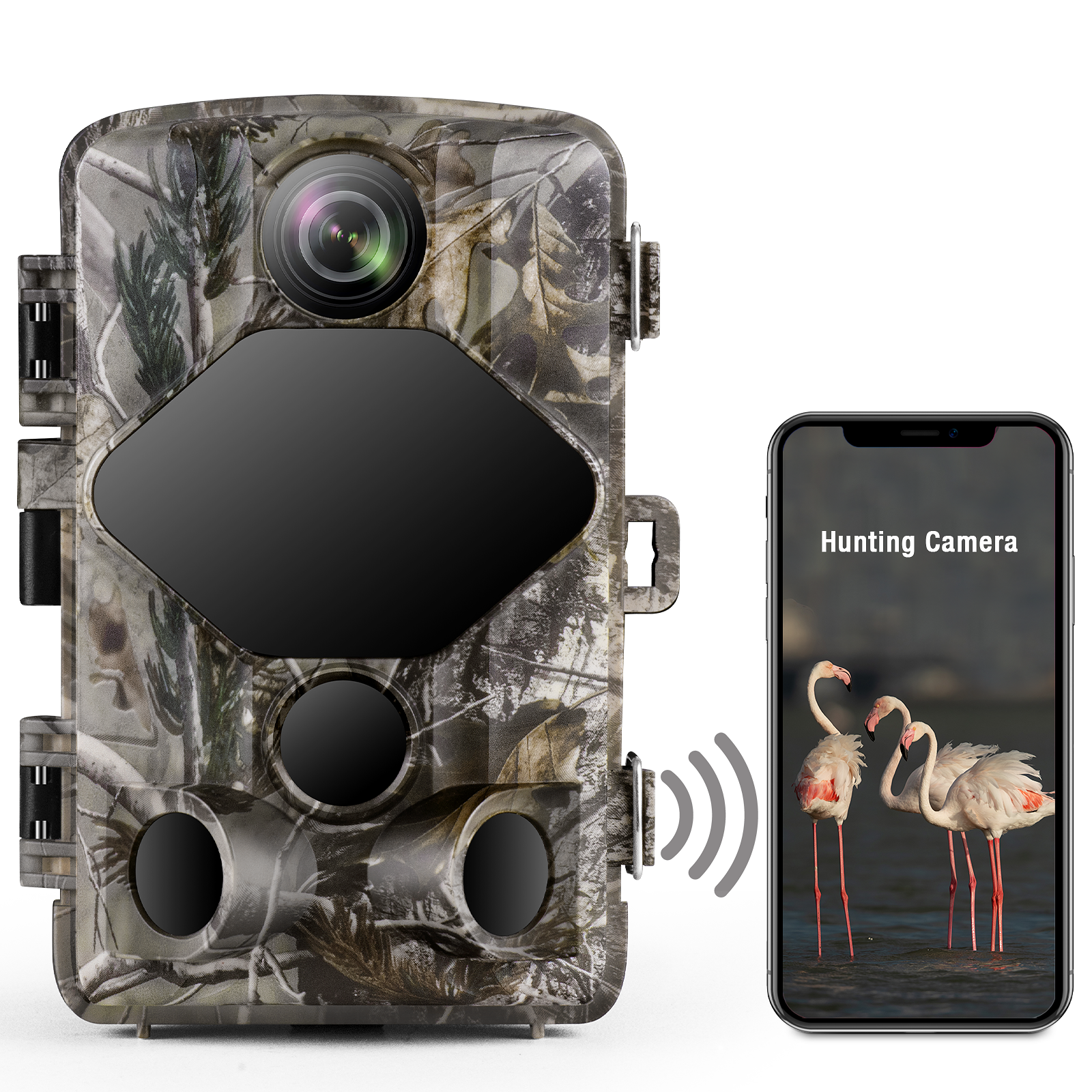 Toguard H75 4K Lite Trail Camera 24MP WiFi Bluetooth with 46 PCS 850nm Infrared LEDs