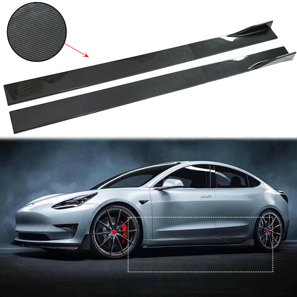 Carbon Fiber Side Skirt For Tesla Model 3/Y